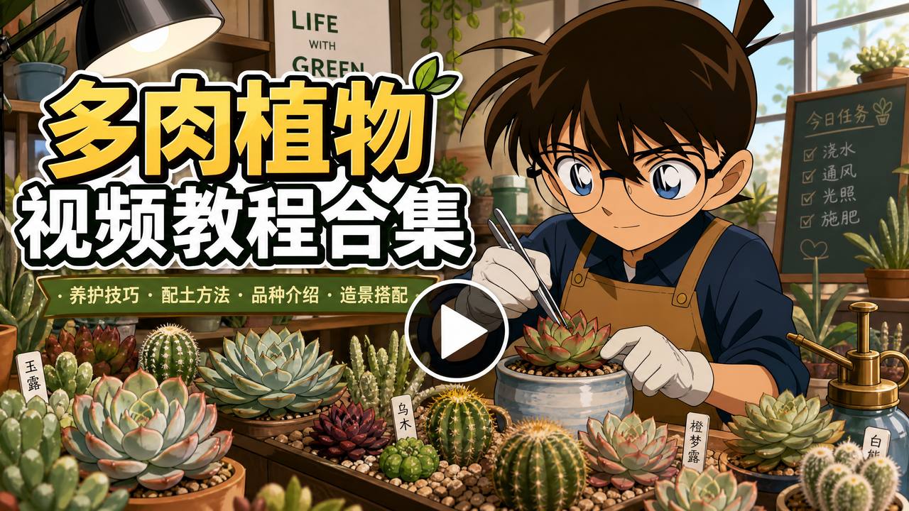 国产多肉植物视频教程合集